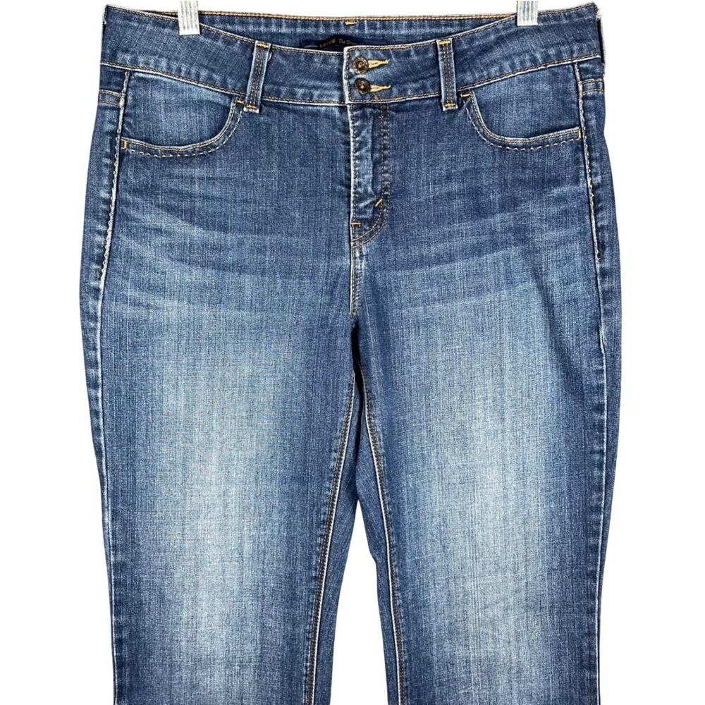 Levi's 526 Slender Bootcut Jeans Women 12 Blue Medium‎ Wash Flap Pocket Stretch